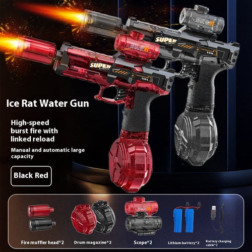 LED Lights Electric Water Guns Children Simulated Shooting Recoil