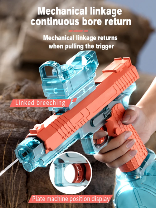 Electric Shooting Flashing Lights Battle Automatic Water Gun Toys